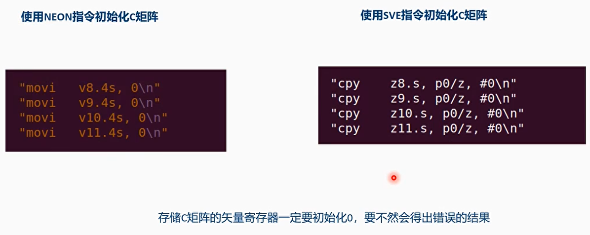 Neon指令不同的地方