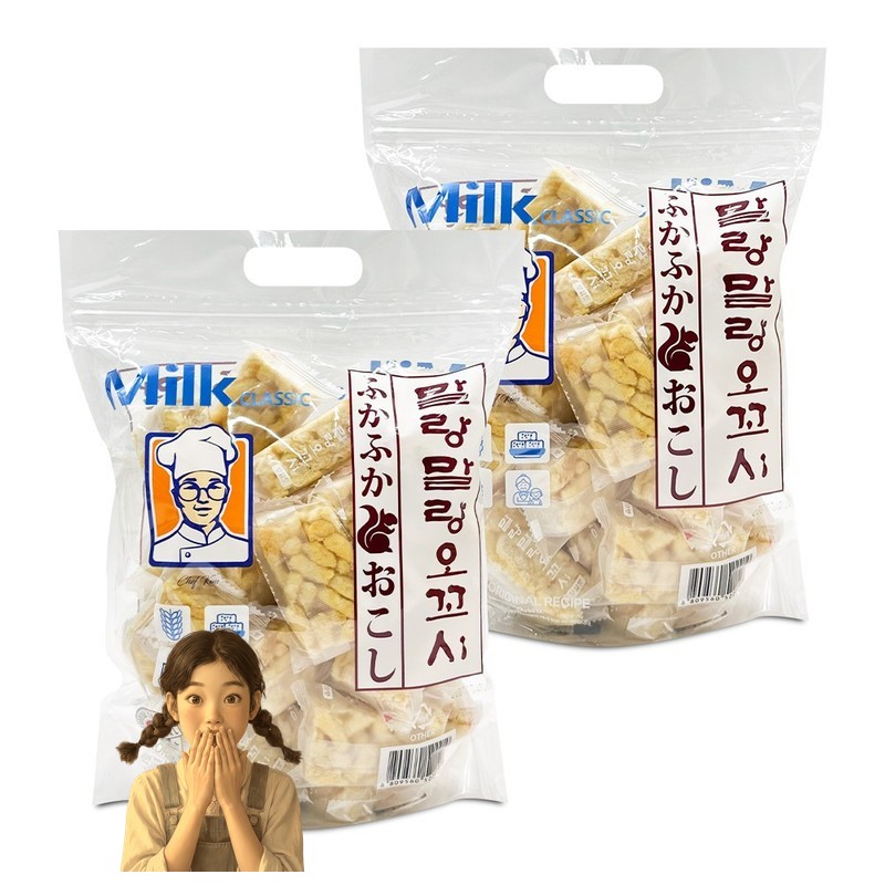 클래식 말랑말랑 오꼬시 우유맛 24개입 400gx2개 대용량 쌀강정