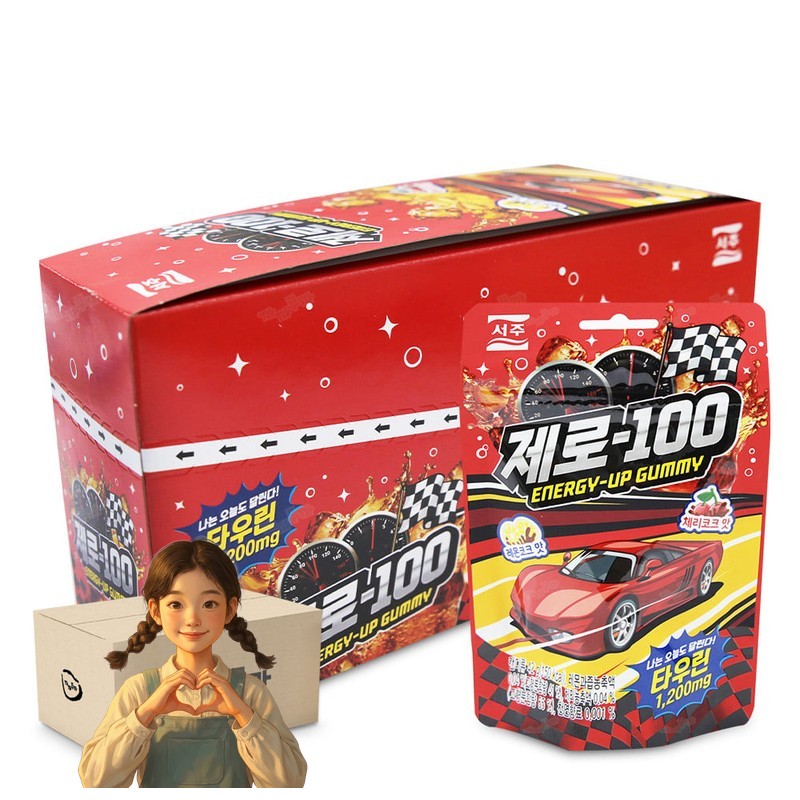 서주 제로백젤리 42g x 12개 1박스-5통 소비기한 26.12.02 타우린 에너지젤리