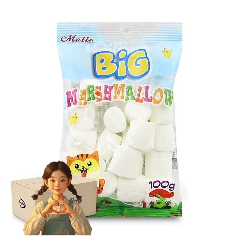 멜로 빅 머쉬멜로우 100g 1박스-24개 마시멜로 아이들간식