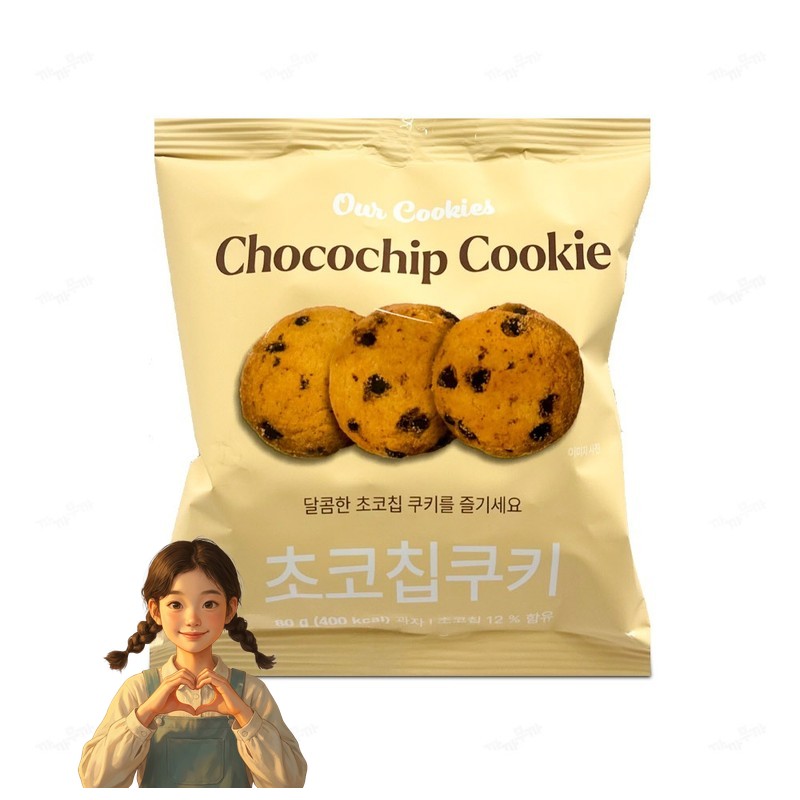 신흥 초코칩쿠키 80g 주전부리