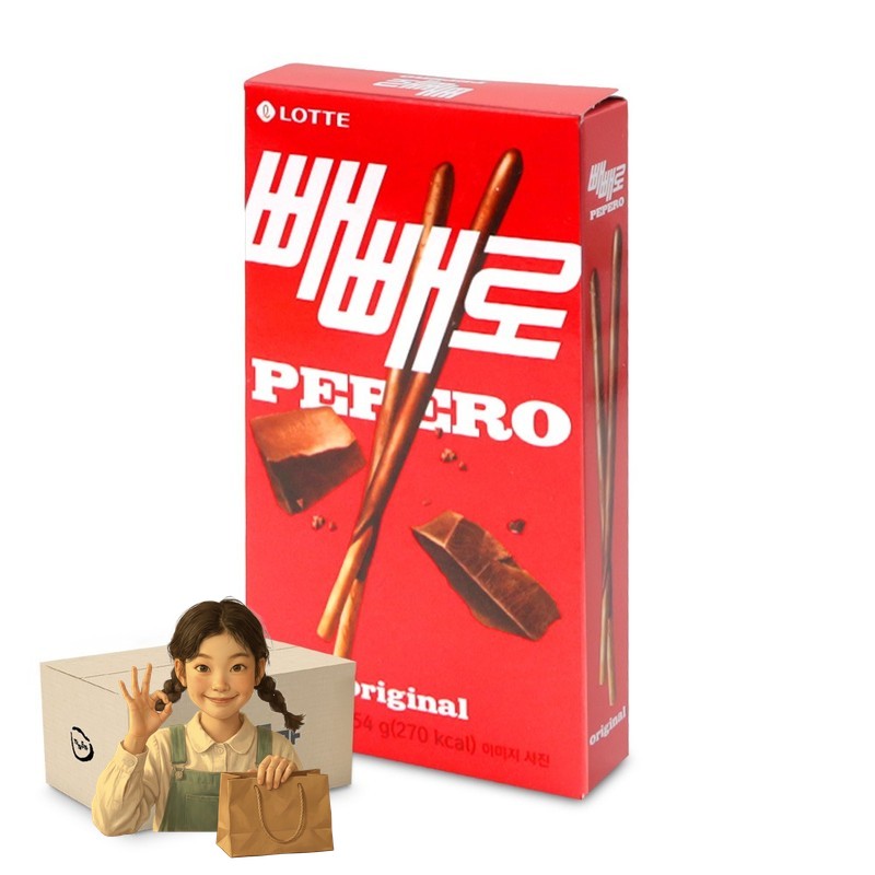 빼빼로 오리지널 54gx40개 스낵 주전부리