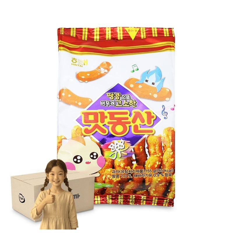 해태 맛동산 155g 1박스-12개 스낵 주전부리