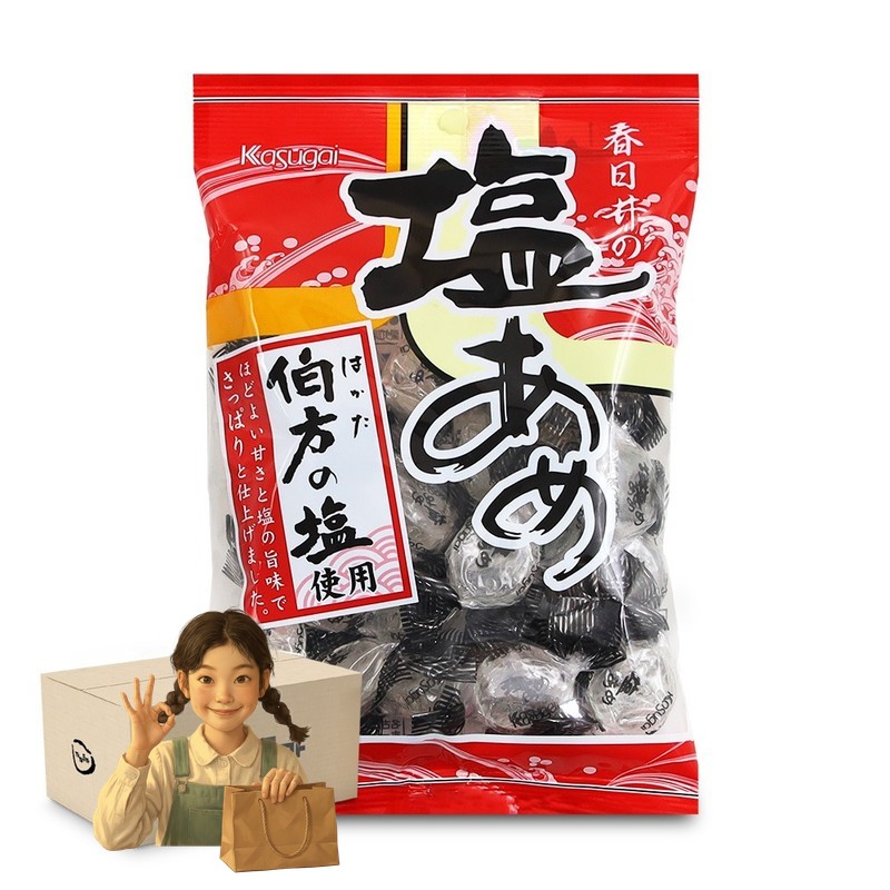 카수가이 소금맛사탕 140g 일본사탕 1박스-12개 아이들간식