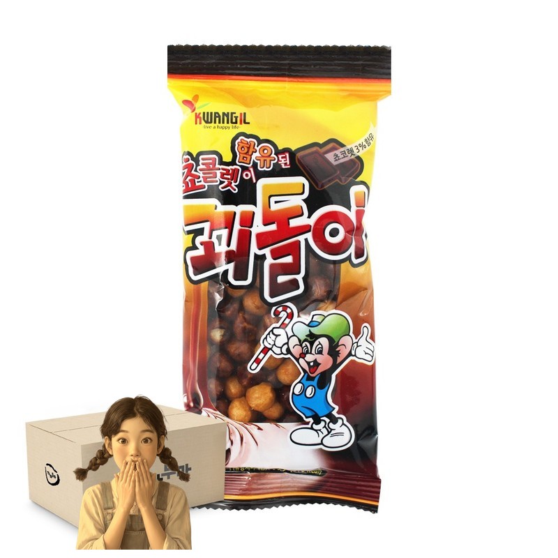 꾀돌이 40gx40개 스낵 학생간식