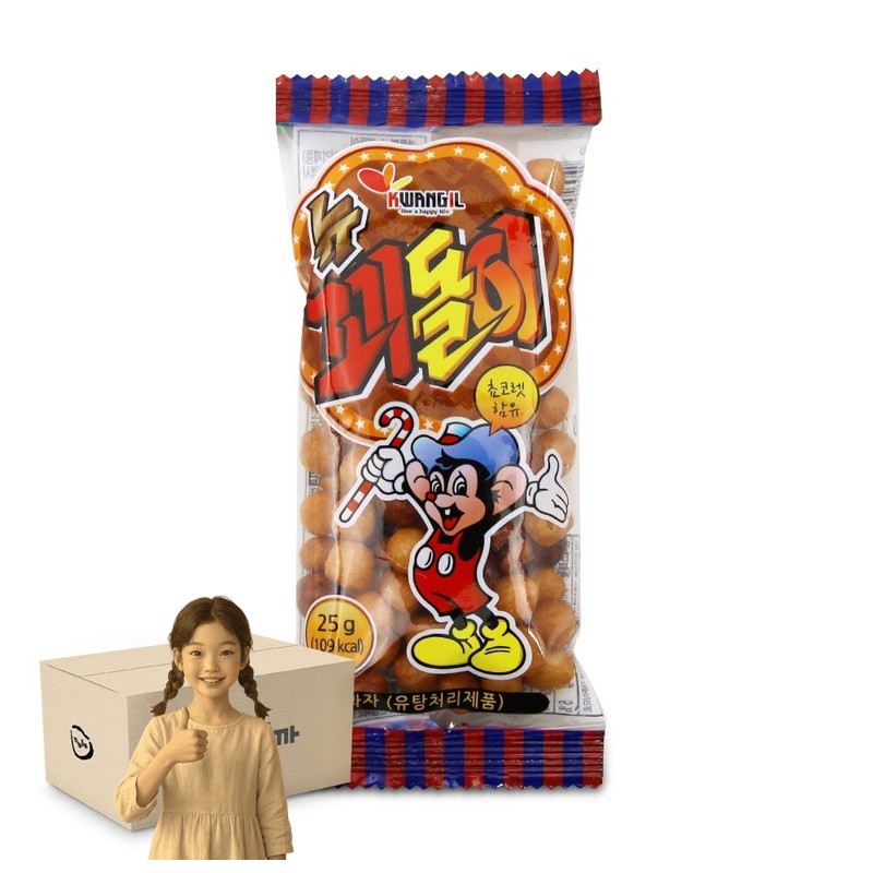 꾀돌이 25gx60개 스낵 주전부리