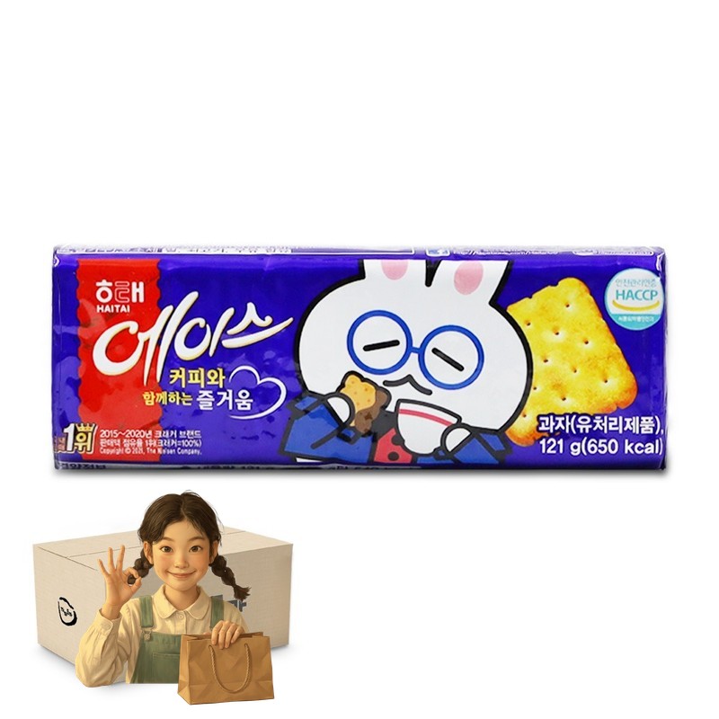 해태 에이스 121g 1박스-30개 스낵 사무실간식
