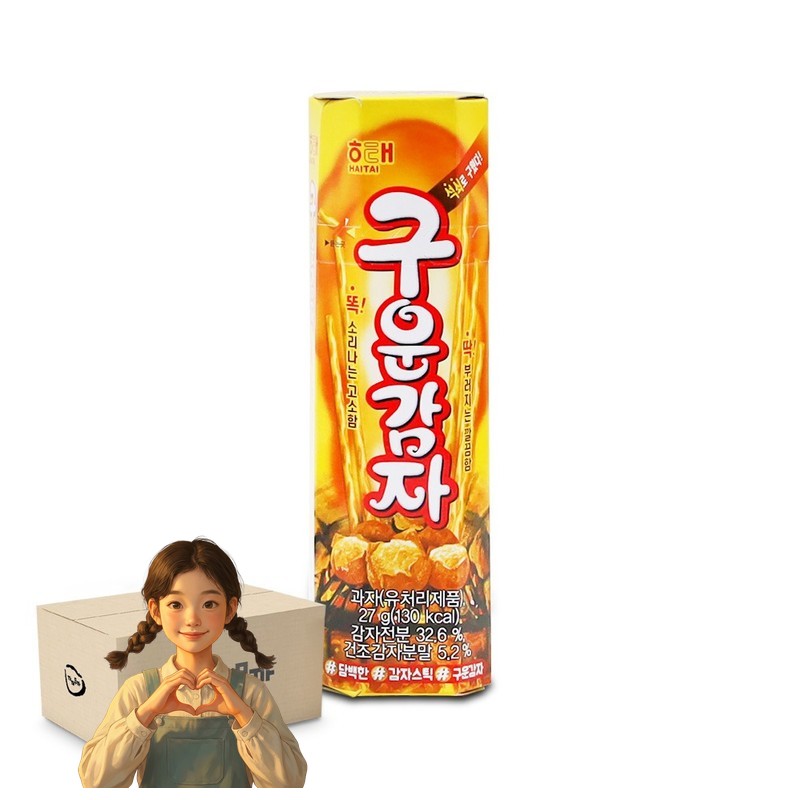 해태 구운감자 27g 1박스-30개 스낵 캠핑간식