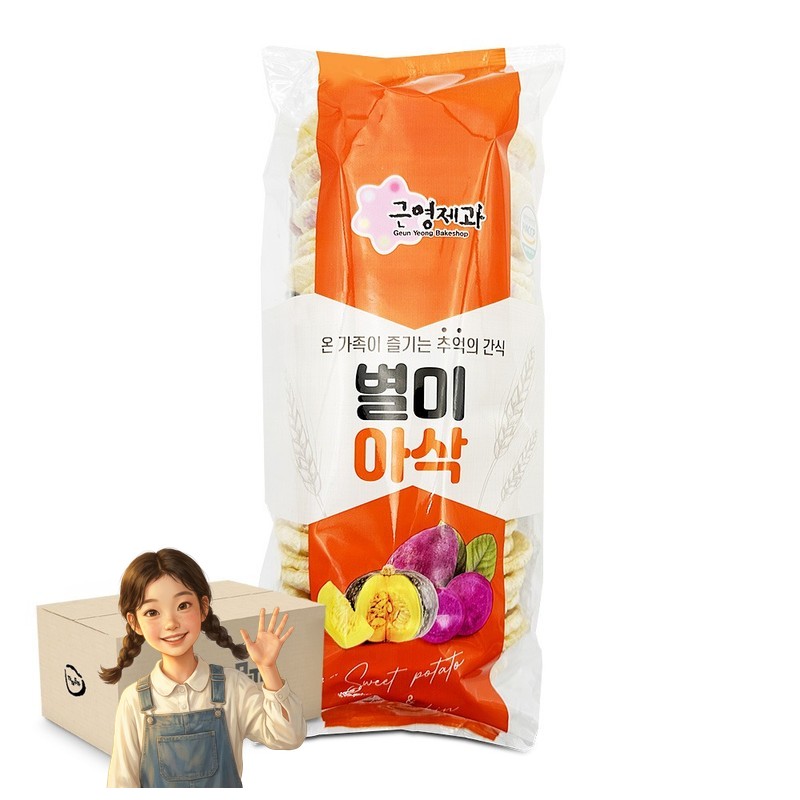 별미아삭 100gx12개 뻥튀기 스낵 주전부리