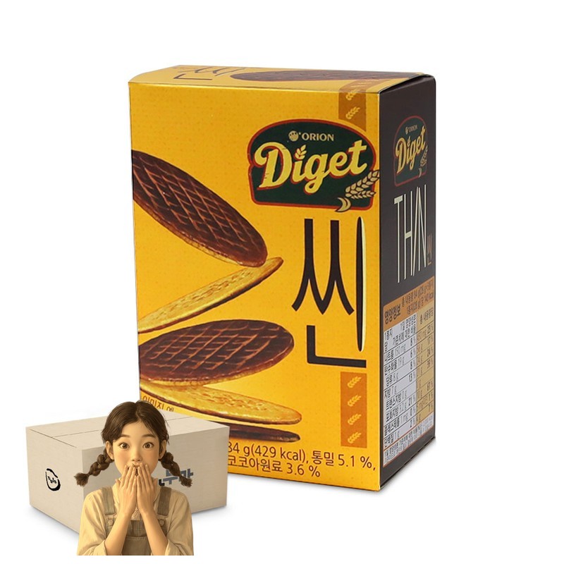 오리온 다이제 씬 84g 1박스-18개 스낵 주전부리