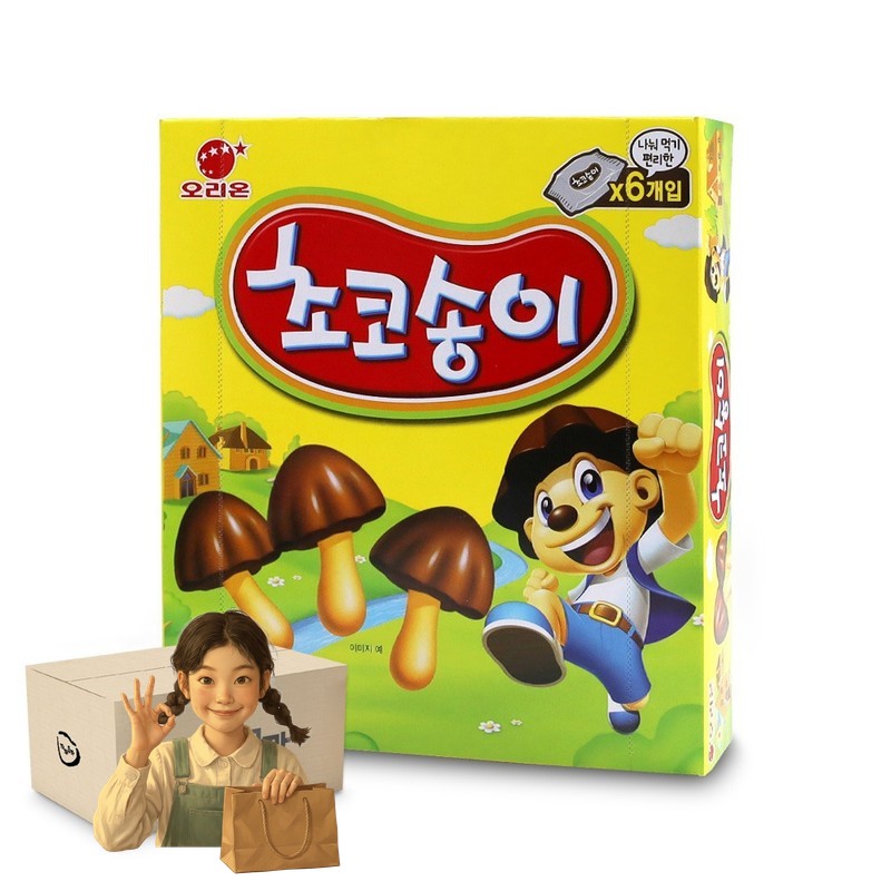 오리온 초코송이 216g 6p 1박스-12개 스낵 학생간식