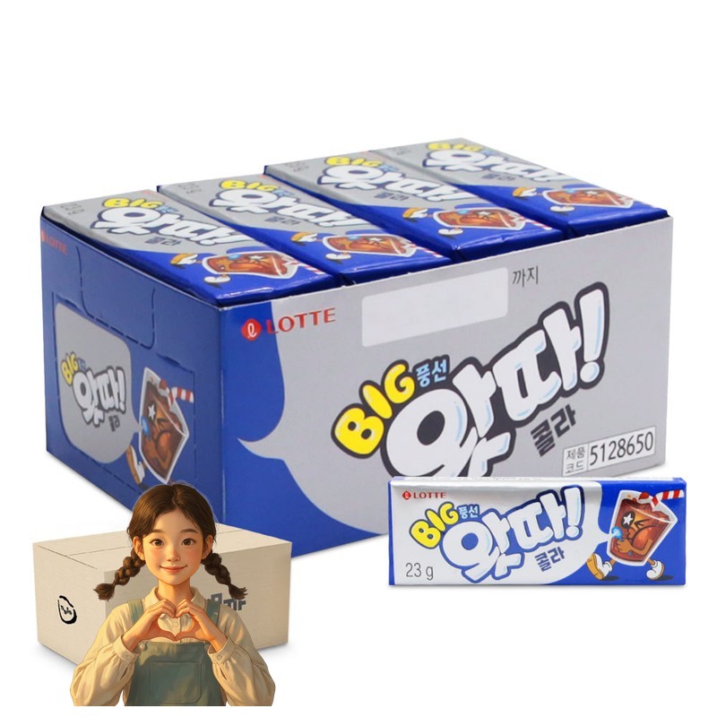 왓따 콜라 빅 풍선껌 23gx16개 1박스-9통 사탕 학생간식