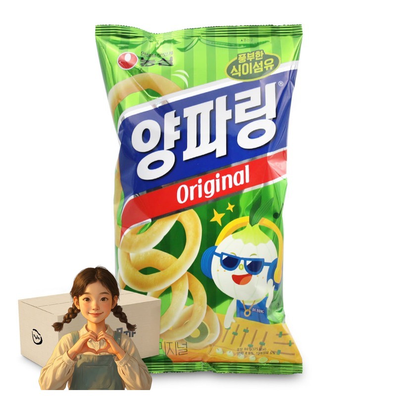 농심 양파링 오리지널 80gx20개 스낵 학생간식