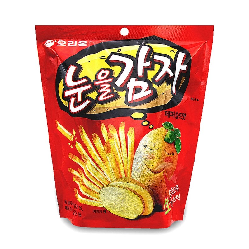 오리온 눈을감자 페퍼솔트맛 96g 감자스틱 스낵 캠핑간식