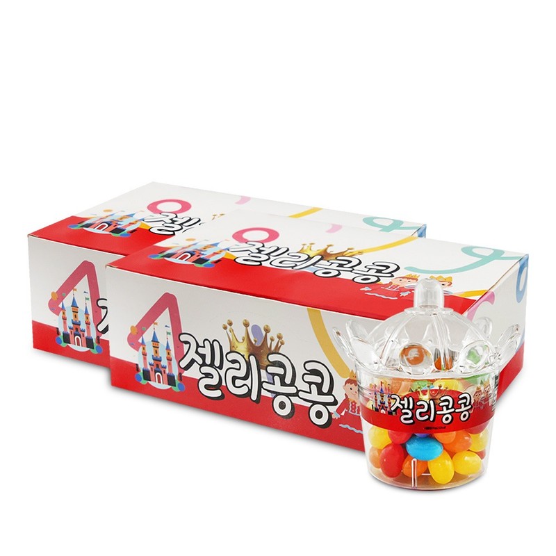 젤리콩콩 60gx12개 2통 젤리빈 사탕 입가심