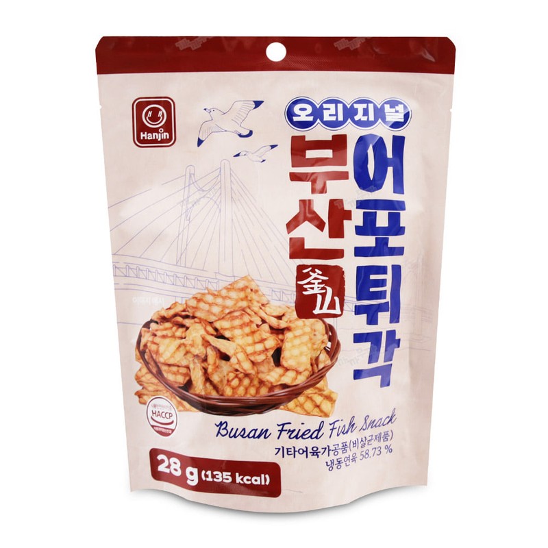 한진 부산 어포튀각 오리지널 28g 맥주안주 빠삭이 피쉬스낵