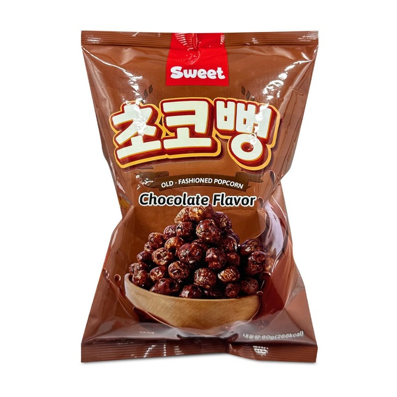 스윗 초코뻥 60g 초코맛 강냉이 스낵 간식거리