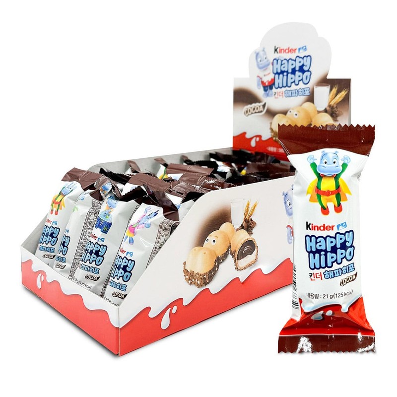 킨더 해피히포 코코아맛 T1 21gx28개 1통 초콜릿 아이들간식