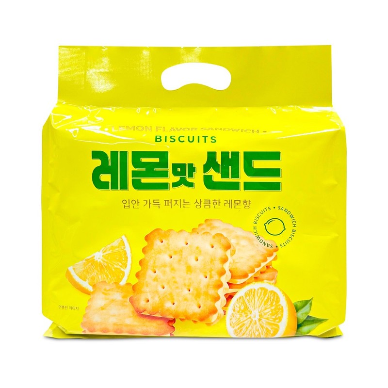 오성 레몬맛 샌드 227g 상큼한 크래커 홈카페