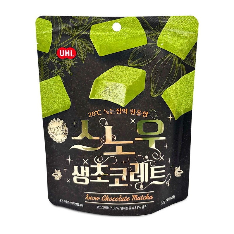 스노우 생 초코레드 말차맛 32g 달콤한간식