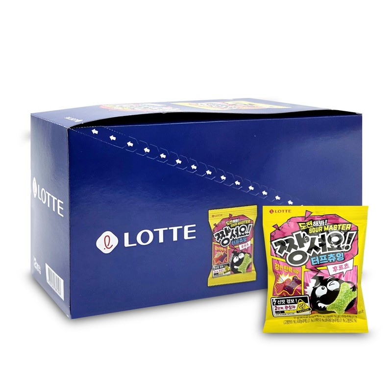 짱셔요 터프 츄잉 후르츠 맛 51g x12개 1통 스낵 간식거리