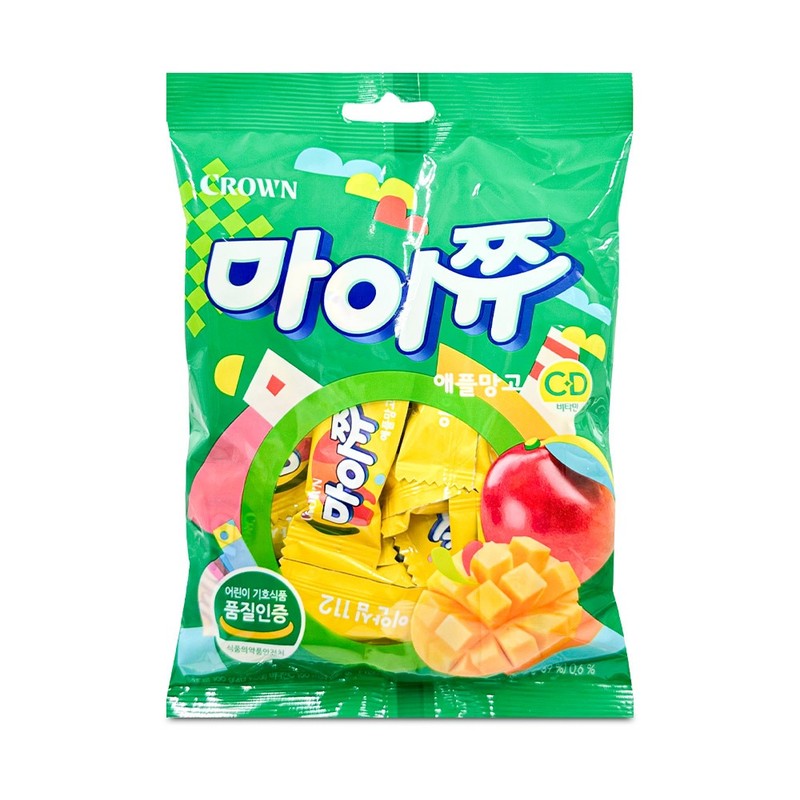 크라운 마이쮸 애플망고 100g 사탕 아이들간식