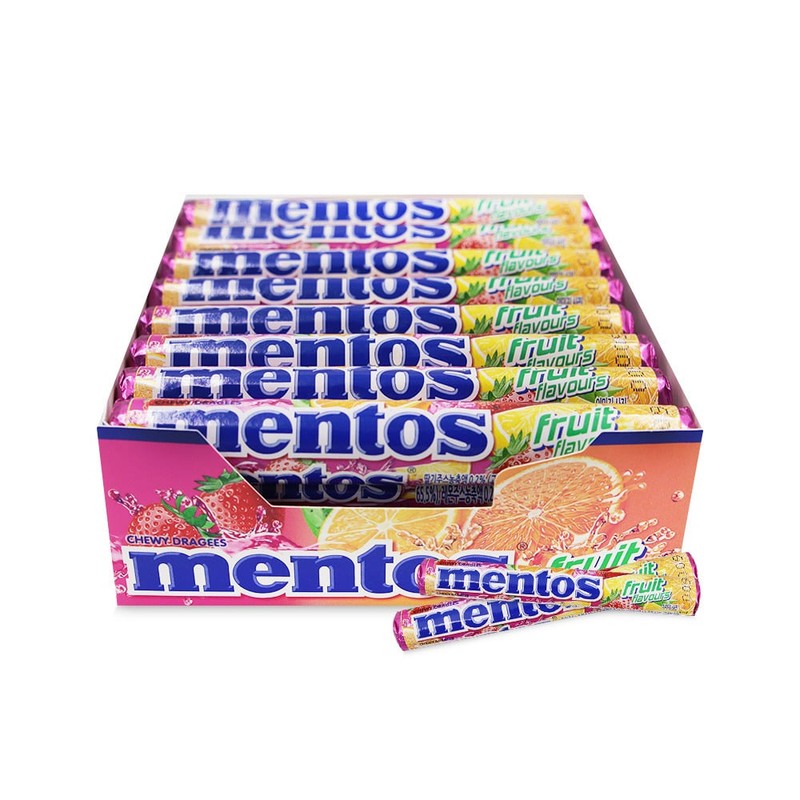 멘토스 푸르티 37.5g 24개 사탕 학생간식