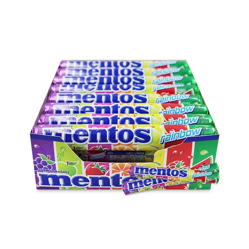 멘토스 레인보우 37.5g 24개 사탕 간식선물