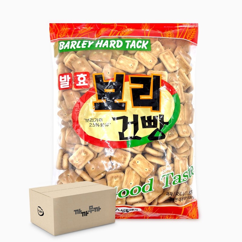 도매 신흥 발효 보리건빵 450g 1박스-10개 추억의 간식 스낵 주전부리