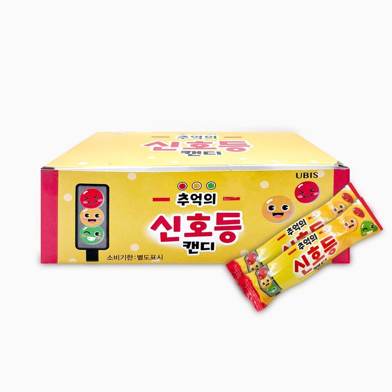유비스 추억의 신호등 캔디 21g x 24개 1통 사탕 간식선물