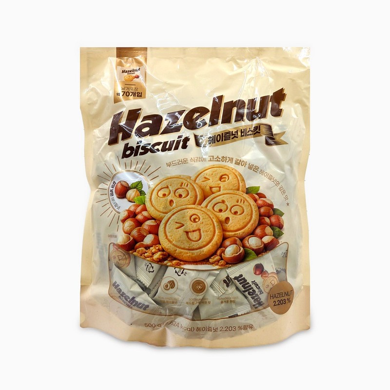 헤이즐넛 비스킷 500g 커피 과자 디저트