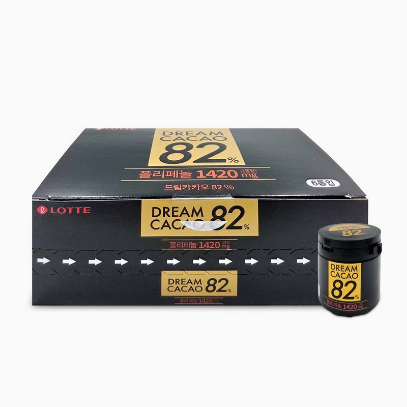 롯데 드림 카카오 82 86g x 6개 1통 초콜릿 초코볼 간식선물