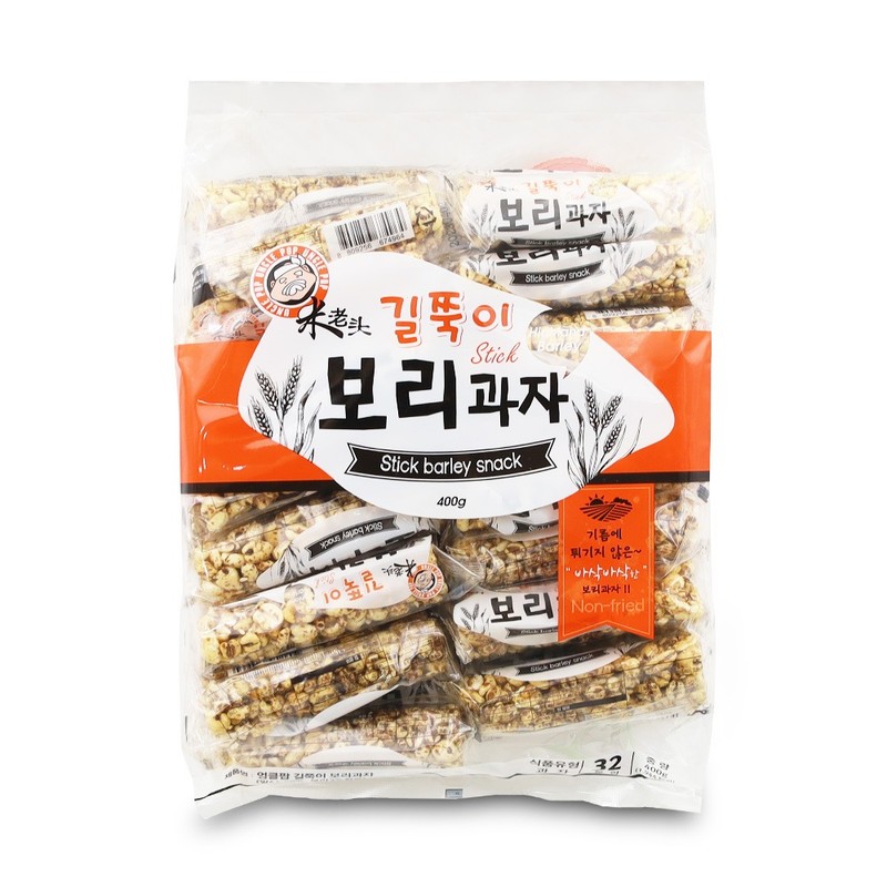엉클팝 길쭉이 보리과자 400g 간식거리
