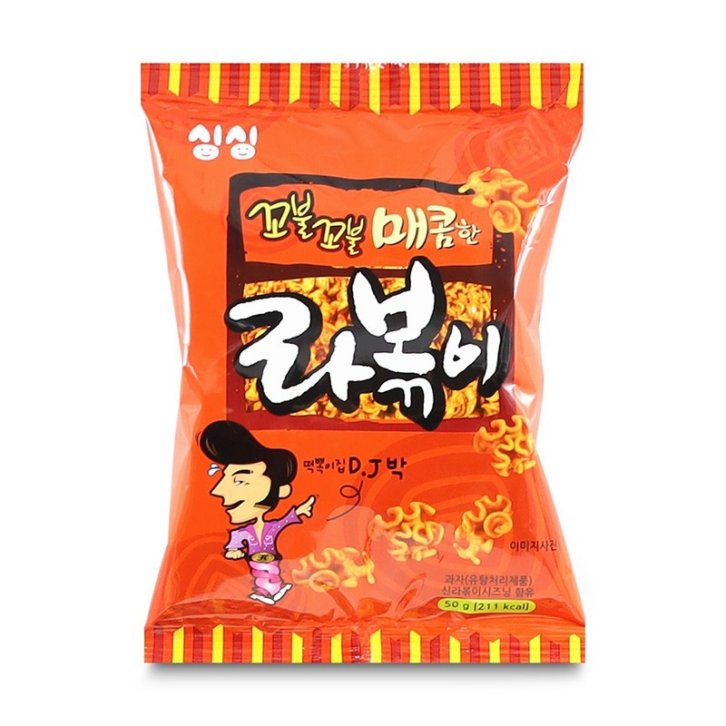 꼬불꼬불 매콤한 라볶이 낱개1봉 스낵 주전부리