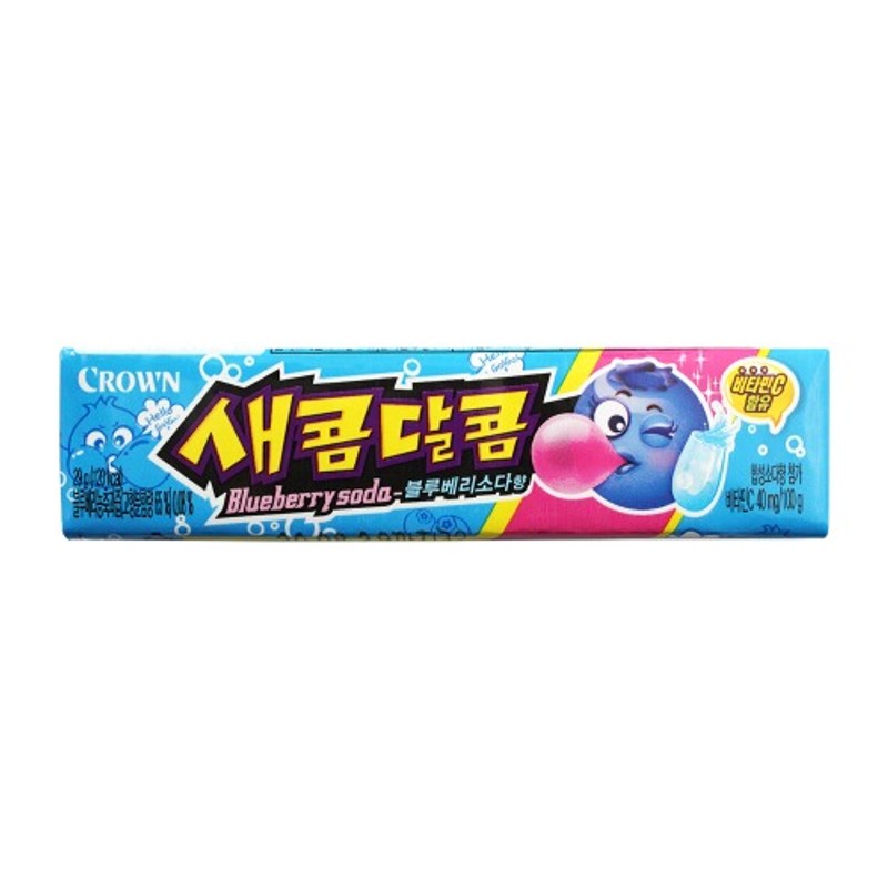 크라운 새콤달콤 블루베리소다향 29g 스낵 사무실간식