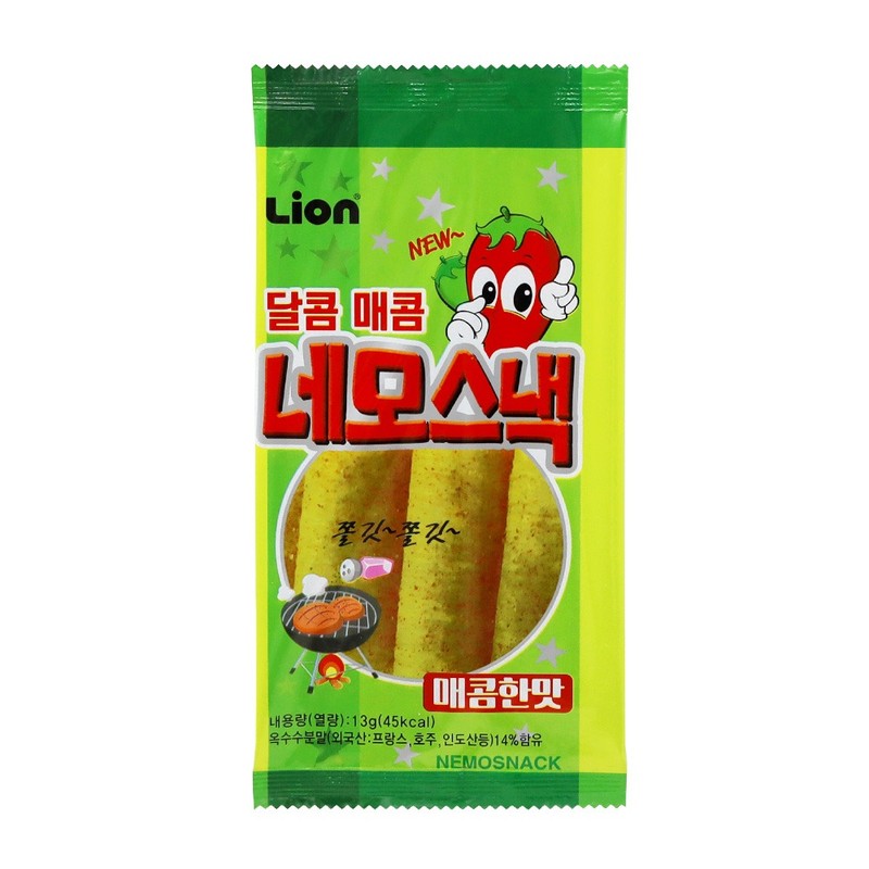 네모스낵 매콤한맛 13g 주전부리