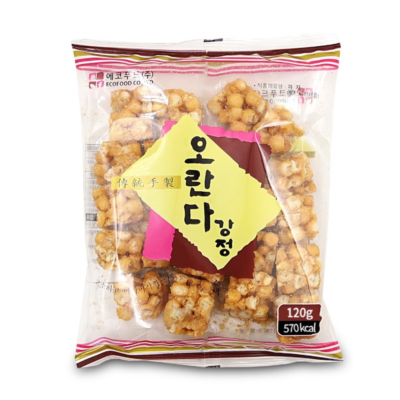 에코푸드 오란다강정 스낵 120g 주전부리