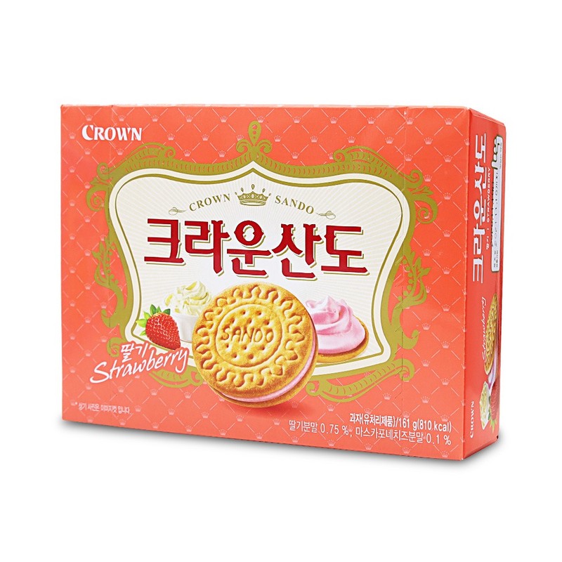 크라운 산도 딸기 161g 스낵 학생간식