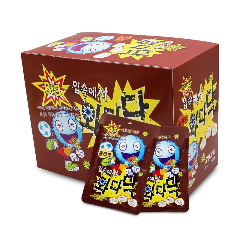 빅 입속에서 와다닥 콜라향 9gx20개 1통 사탕 아이들간식