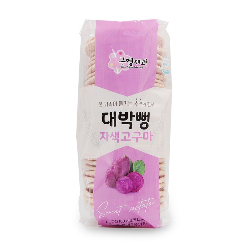 대박뻥 자색고구마 100g 뻥튀기 스낵 학생간식