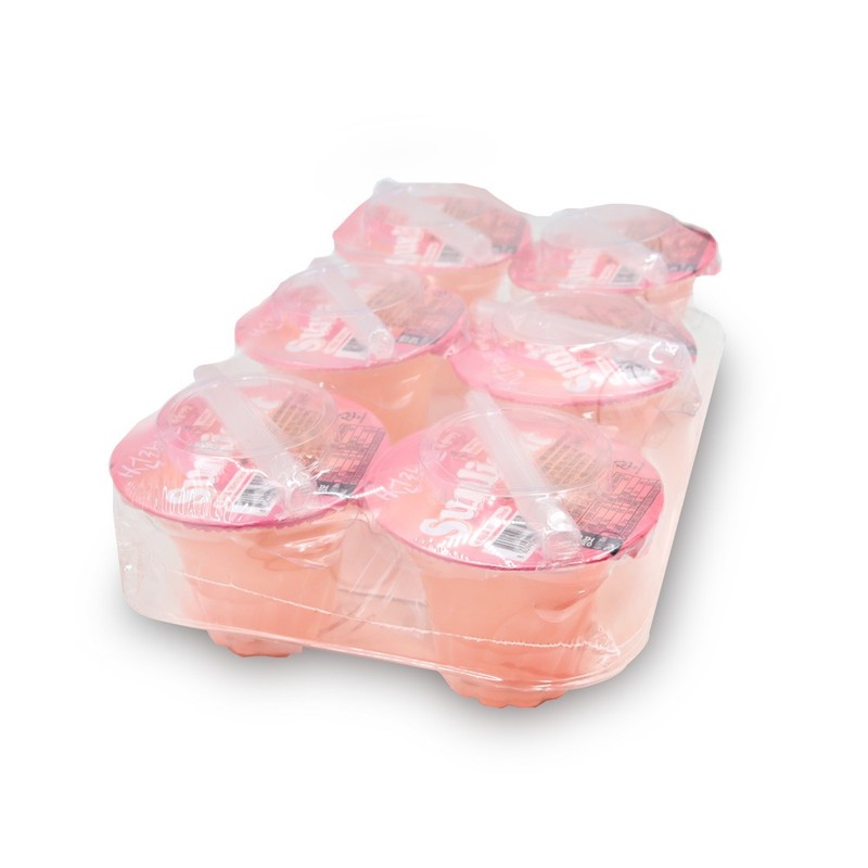 썬라이트 복숭아맛 푸딩젤리 180ml x 6입 1팩 사탕 아이들간식