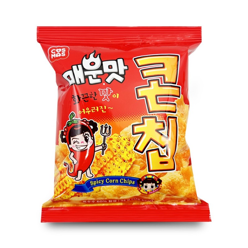 매운맛 콘칩 1봉 캠핑간식