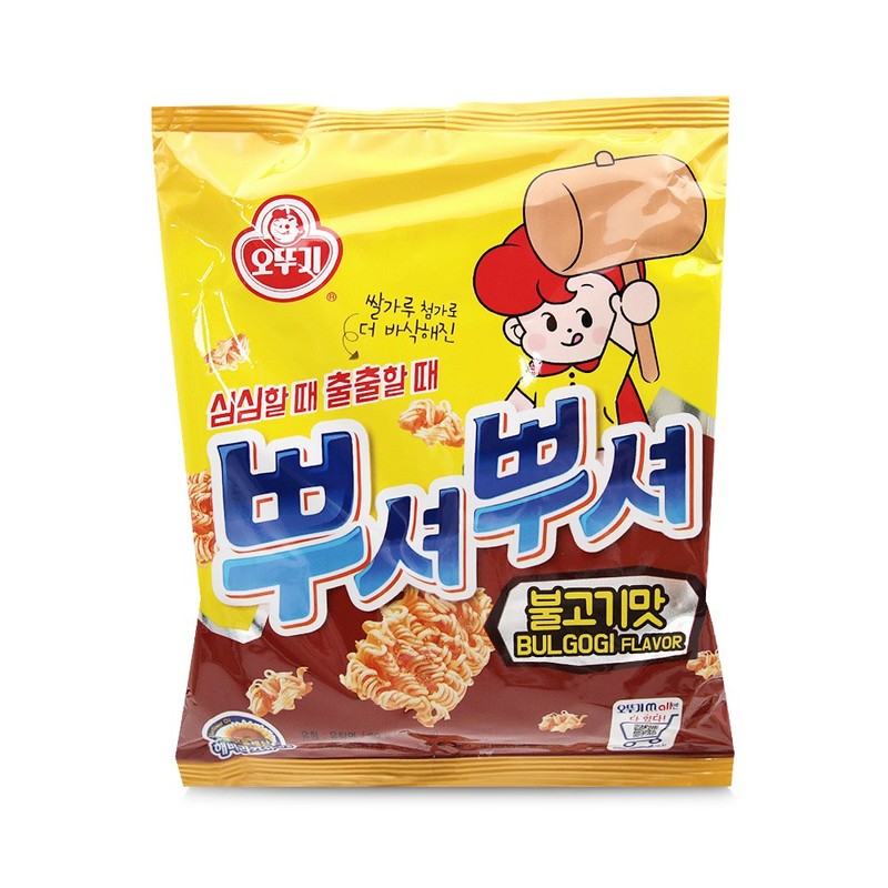 오뚜기 뿌셔뿌셔 불고기맛 90g 1박스-24개 스낵 아이들간식