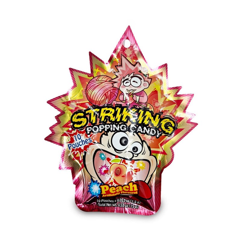 스트라이킹 팝핑캔디 복숭아맛 15g 아이들간식