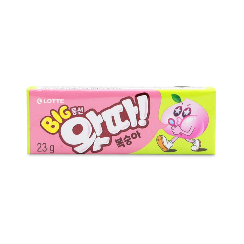 왓따 복숭아 빅 풍선껌 23g 사탕 입가심