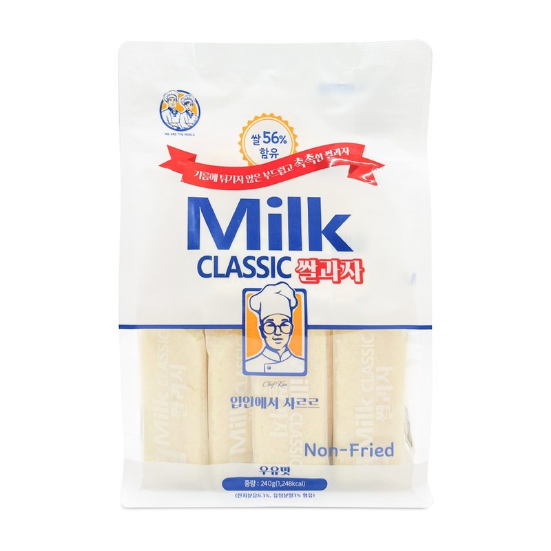 밀크 클래식 쌀과자 우유맛 240g 주전부리