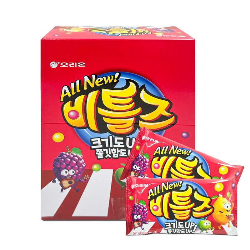 오리온 비틀즈 57g x12개 1통 쿠키 간식선물