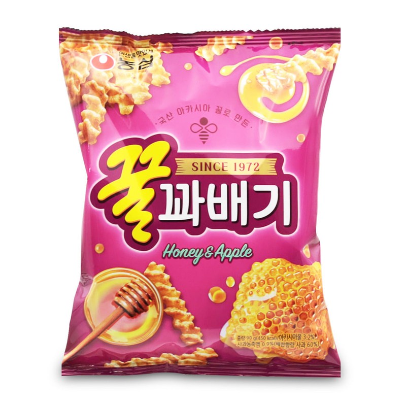농심 꿀꽈배기 90g 한과 전통간식