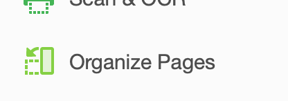 organize pages
