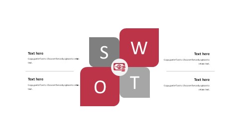 图片填充swot分析报告ppt模板